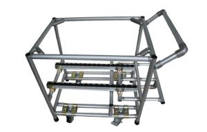 Wholesale Adjustable Aluminum Assemble Steel Pipe Storage Rack Hand Truck Trolley ODM / OEM from china suppliers