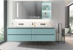 Sky Blue Pure Colour Marble Slab Polished Granite Floor Tiles Slab Stone