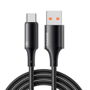 Wholesale Aluminum Alloy Data Charging Cable USB C To USB A 100W 7A ESSAGER ES-X45 Series from china suppliers