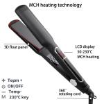 MCH Heating Hair Straightener Multi Size LCD Screen Display Touch Operation