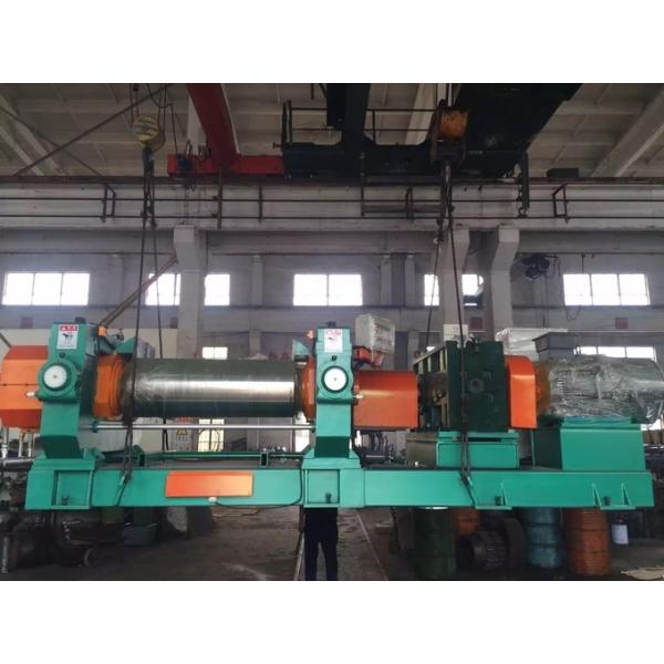 XK-450 Automatic Two Roll Mixing Mill For Compounding Rubber With Stock Blender 1