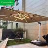 Buy cheap Luxury Aluminum Market Commercial Patio Garden Solar Parasol Outdoor Umbrella from wholesalers