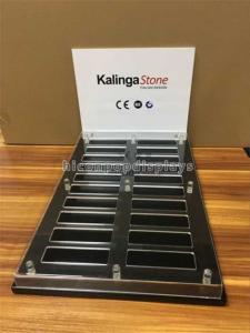 Wholesale Showroom Custom Stone Granite Tile Display Stands With Metal Base Acrylic Holder from china suppliers