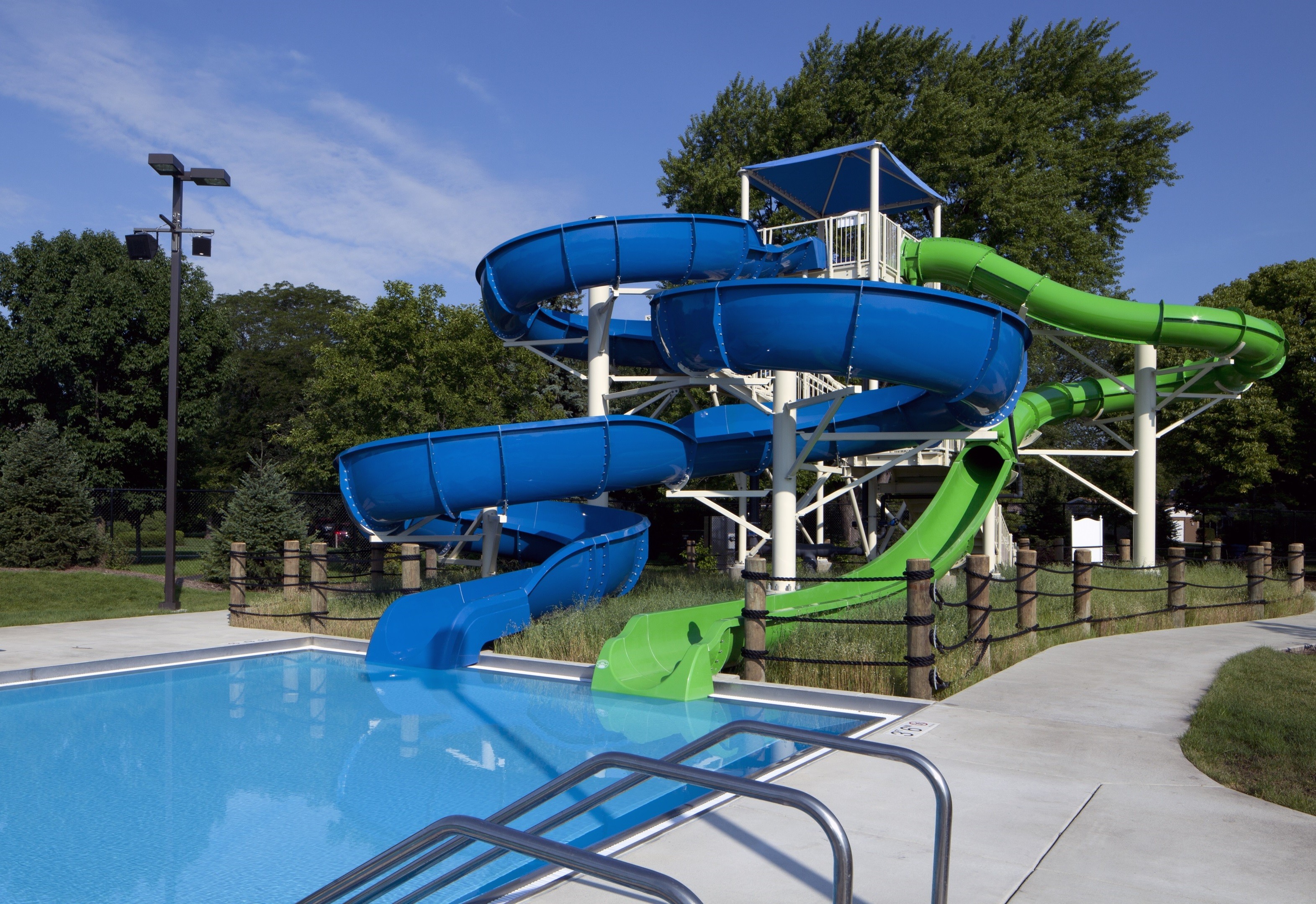 ODM Outdoor Games Play Home Swimming Pool Games Play Items Fiberglass Water Slide