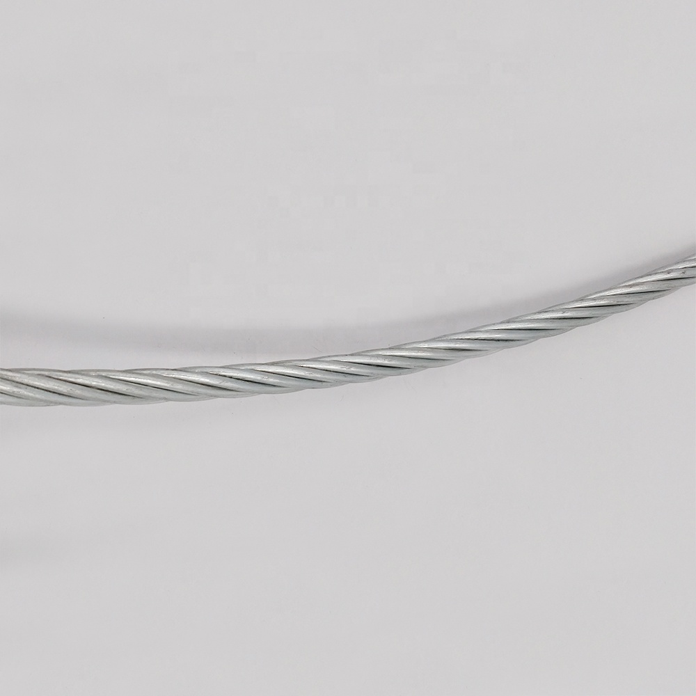 1/8" to 5/8" ASTM A 475 Standard Stay Wire 1x19/1x7 Galvanized Steel Wire Strand for Construction Materials and Projects