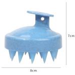 Wheat Straw Silicone Hair Brush Massager Silicone Scalp Shampoo Brush Private