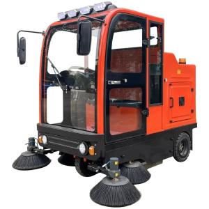 Wholesale Driving Type Full Closed Cabin Road Street Sweeping Machine For Cold Area from china suppliers
