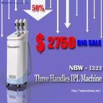 SO low! 50% discounts off! Most popular professional 3 handles IPL equipment