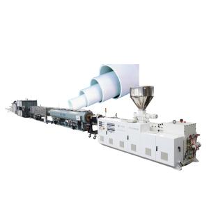 Wholesale Big Diameter 250-400mm Under Ground Water Supply PVC Pipe Making Line By Conic Twin Screw Extruder ZS80/173 from china suppliers