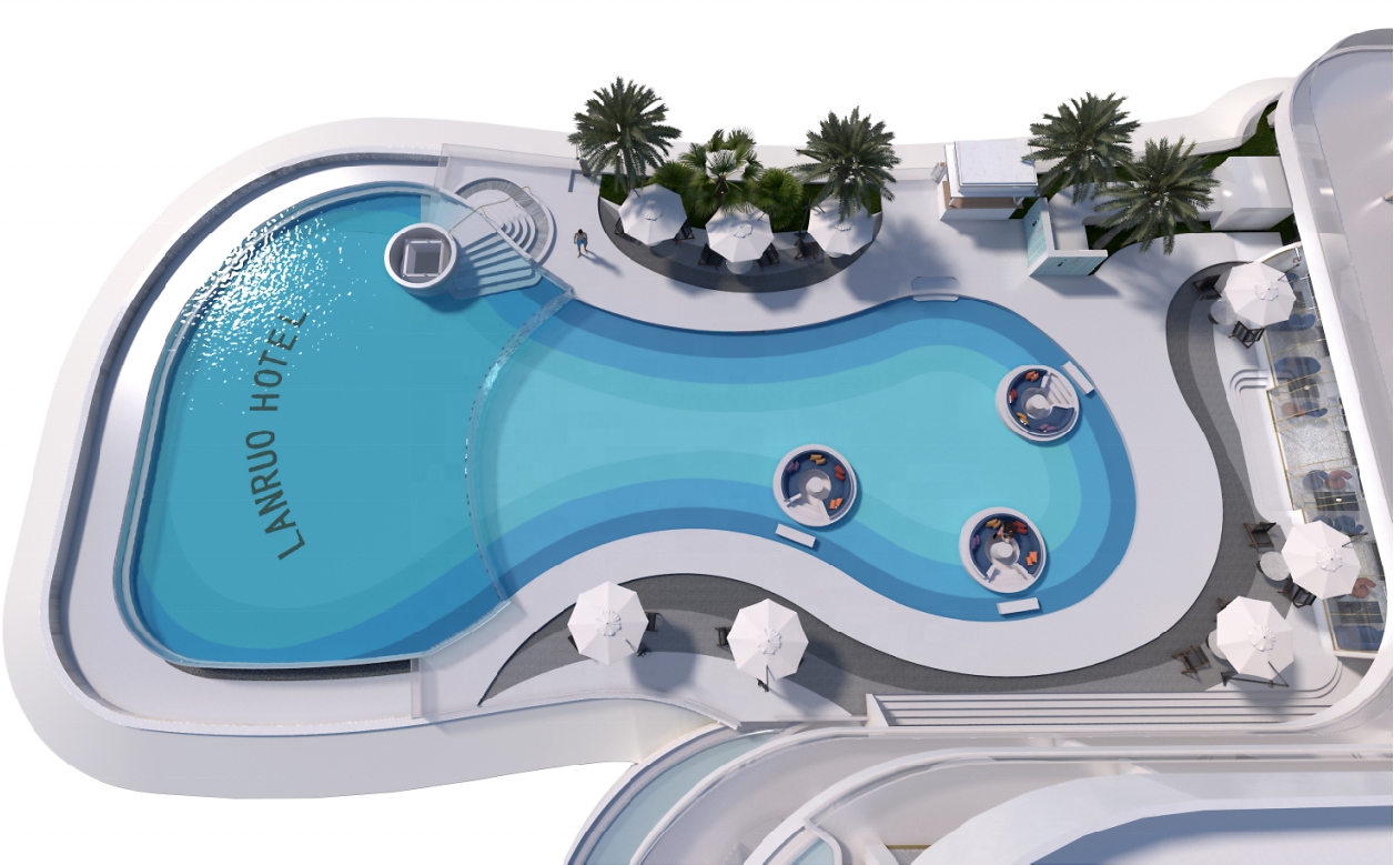 High Functionality Outdoor Non-yellowing Swimming Pool Acrylic Panel