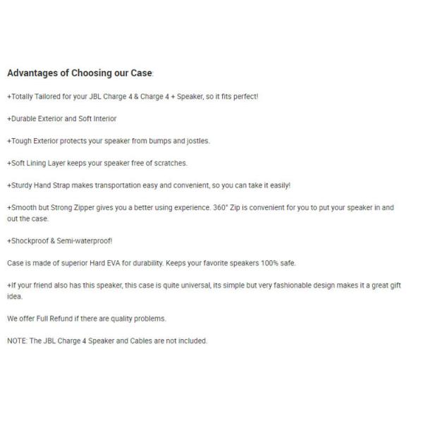 RoHS Waterproof Hard EVA Case For Jbl Speakers