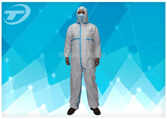 Non Woven 4/5/6 Taped Disposable Protective Coverall By SMS Or Microporous Film