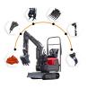 Buy cheap 1 Ton Crawler Hydraulic Digger Mini Excavator For Machinery Repair Shops Farms from wholesalers