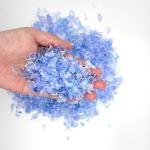 Scrap PET Bottle Flake RPET Flakes Plastic Blue Recycled Pet Flakes