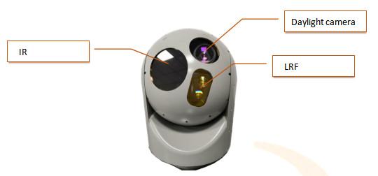 2 - axis 4 - gimbal Air - borne Electro Optical Sensor System For Surveillance