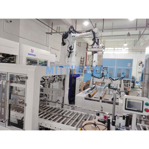 Robotic Auto Case Packer High Accuracy Case Making Machine