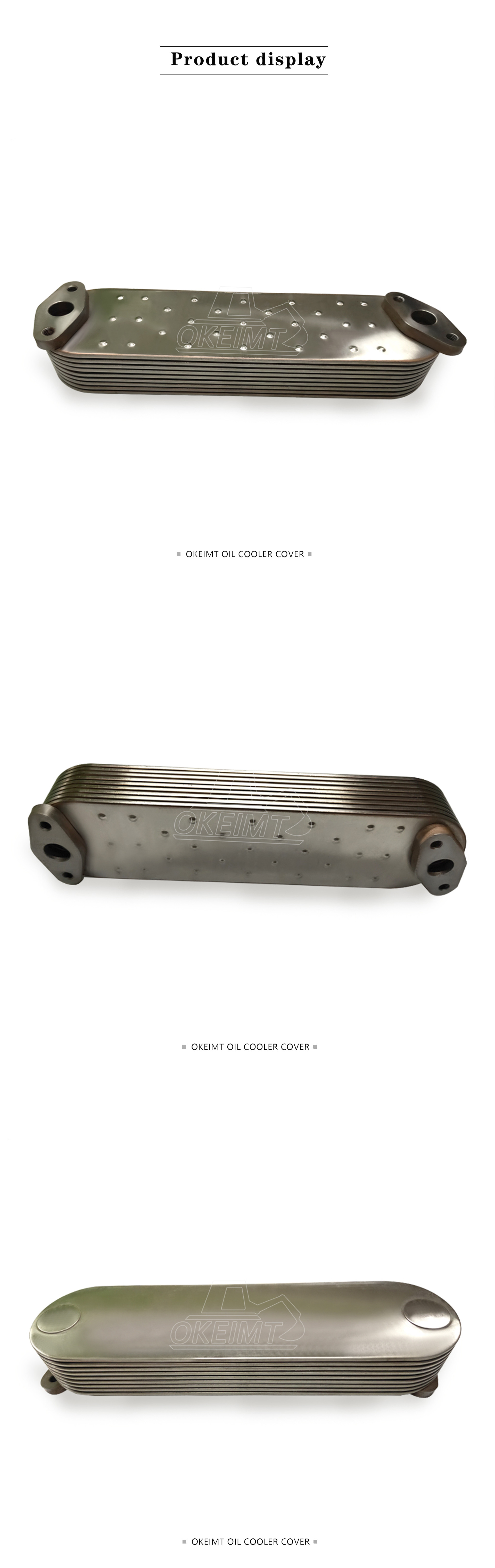 Construction Machinery 8DC9 Excavator Diesel Engine Parts 9P Oil Cooler Core ME093788 Excavator cooler