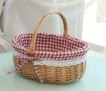 Handmade Natural Willow Wicker Picnic Basket Cheap Lunch Bags Hot sale products