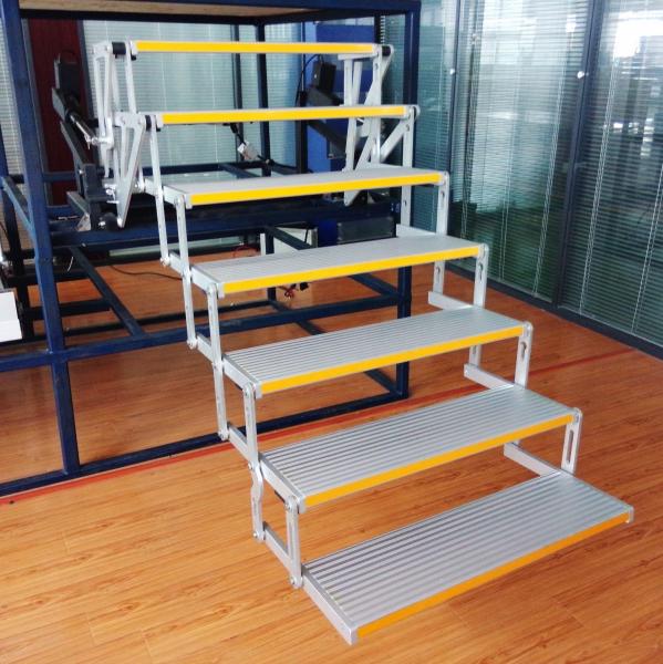 DIY Overland Expedition RVs 7 Steps 1700mm Floor Height Swing Stairs with 70W