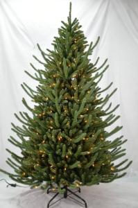 Wholesale 7.5 Foot Pre Lit Artificial Decorative Trees For Office Christmas Decor from china suppliers