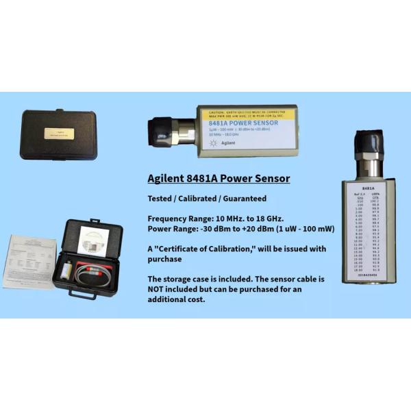 Keysight Agilent 8481A RF Power Sensor -60 to 20 dBm 10 MHz-18 GHz Plug-In Form Factor