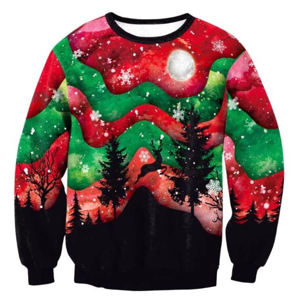 Christmas Custom All Over Print Sublimation Print Sweater Machine Washable