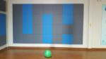 Sport Hall Anti-impact Fabric Wrapped Acoustical Wall Panels Sound Absorbing