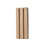 Natural Wood Slat Acoustic Wall Panels Fire Retardant 0.85 NRC Sound Absorption