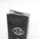 Black Coffee Bags Custom Aluminum Foil Flat Bottom Pouch Bag For Coffee