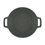 Non Stick Cast Iron Camping Round Frying Pan Pre Seaoned For Outdoor And Kitchen