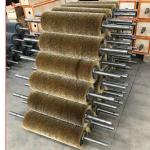 Spiral Winding Brass Wire and 304 Stainless Steel Wire Industrial Roller Brush