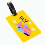 Promotional Custom Logo Travel 3D Soft PVC Luggage Tag, Personalized Rubber