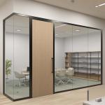 Aluminum Frame Glass Office Partitions Commercial With Customized Design