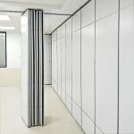 Soundproof Office Floor to Ceiling Partition Wall With Movable Track Aluminium