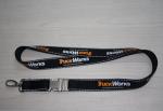 Functional metal bottle opener polyester lanyards, promotion bottle opener neck
