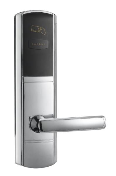 Glod RFID Hotel Locks with key Left Open Or Right Open Door