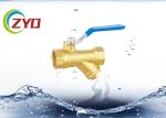 3 4 Brass Strainer Valve , Plumbing Y Strainer Valve With 304 S.S. Fileter