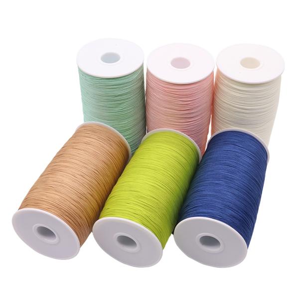 DIY Chinese Knot Nylon Braided Rope Taiwan Jade Thread Colorful Gold 0.8mm 1.0mm 1.5mm