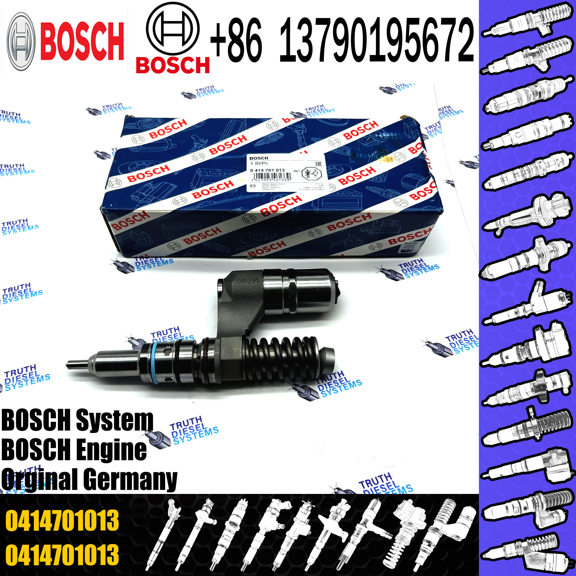 Pump 0414701013 0414701052 0414701083 2995480 2998526 5237178 42562791 500331074 Diesel Injector