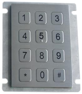 China IP65 RS232 explosion proof stainless steel numeric keypad for gas machine on sale