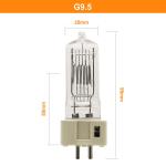 230V 1000w Quartz Lamp G9.5 Halogen Light Bulbs Two Pin