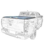 OEM Accepted Manganese Steel Hard Tri Folding Truck Bed Cover for Dodge Ram
