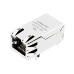 LPJK9094A9NL 10G Base-T Tab Up Single Port POE+ RJ45 Magnetic Jack Green&Yellow