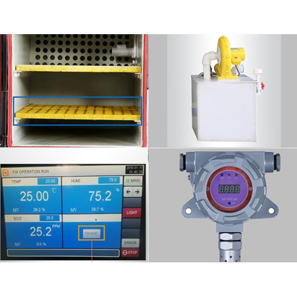 High Accuracy H2S SO2 Gas Testing Chamber Controlled Environment Corrosion ISO17025