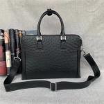 Authentic Exotic Ostrich Skin Businessmen Laptop Briefcase Genuine Real