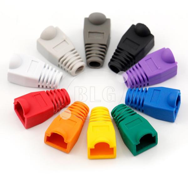 RoHS Network Cable Accessories RJ45 Plug Boots for Cat5e 8P8C RJ45 Male Plugs