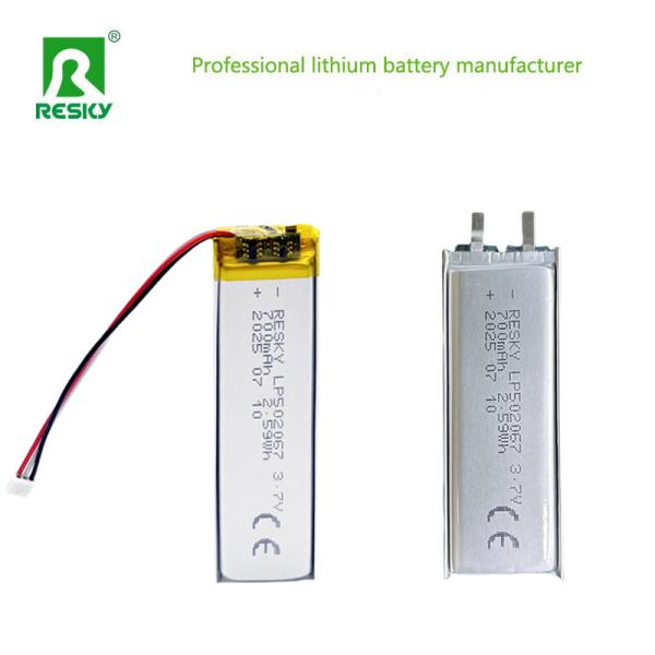 Rechargeable Lithium Lipo Battery 502067 3.7V 700mAh Lithium Cell For Handheld Beauty Devices