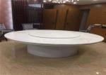 Natural Translucent White Onyx Round Marble Table Top For Living Room