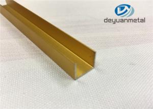 Wholesale Polishing U Shape Channel Aluminium Profile 6063 T5 Aluminum Tile Edge Trim from china suppliers