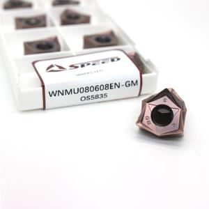 Wholesale Fast Feeding Carbide Milling Insert Pvd Coating CNC Lathe Use WNMU040304EN from china suppliers